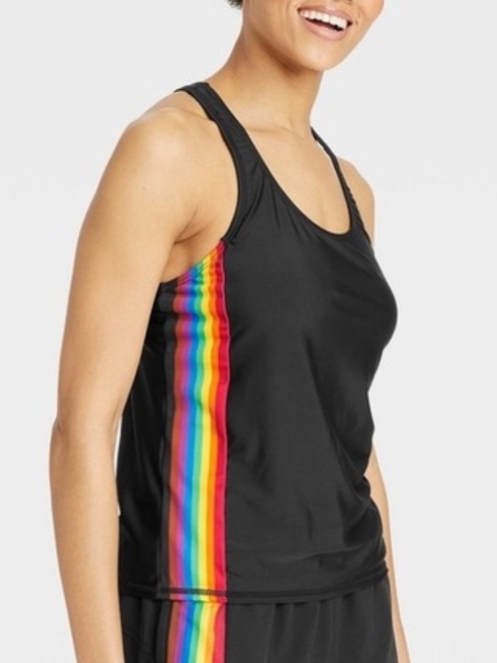 Humankind X Target Pride Rainbow Stripe Racerback Athletic Tank‎ Top Medium M